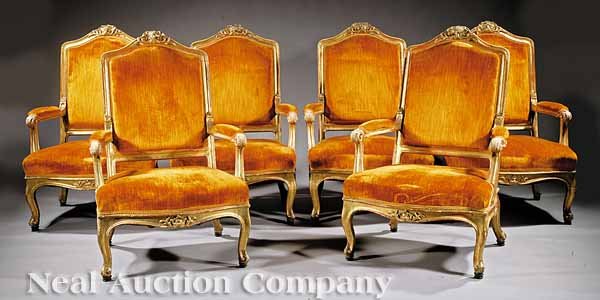 Louis XV-Style Carved Giltwood Salon Suite - 2