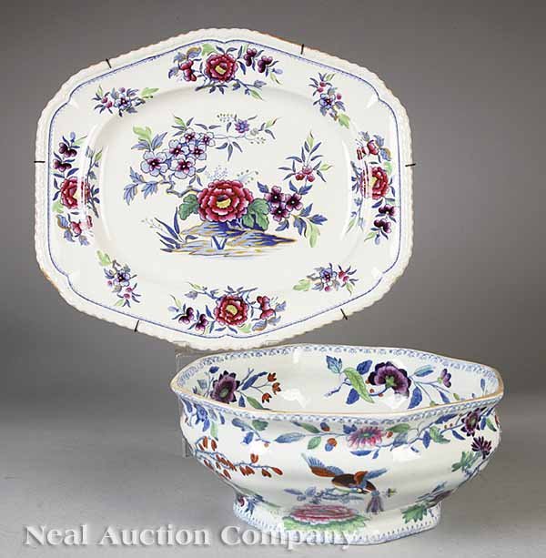 Two English Ironstone Service Pieces