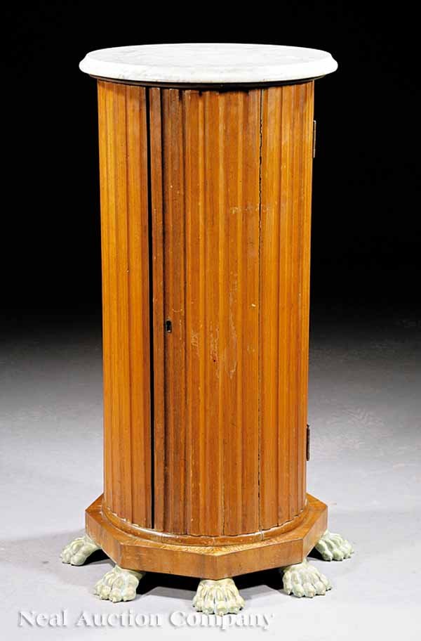 Fruitwood Cylinder Commode