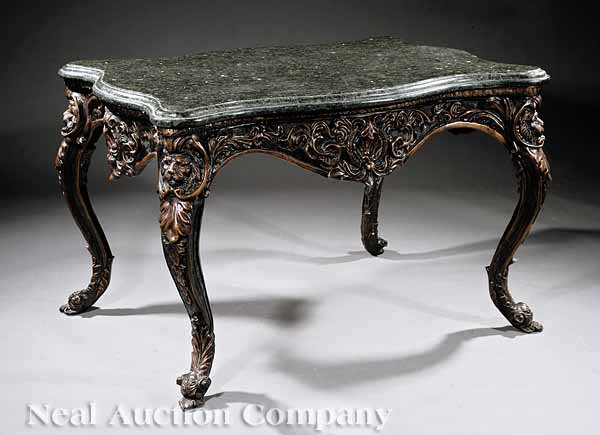 Italian Patinated Bronze Center Table