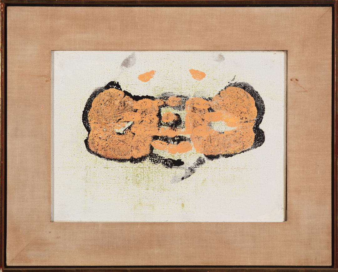 Newton Hayden Stubbing (British, 1921-1983): Newton Hayden Stubbing (British, 1921-1983) , "La Fourni", 1960, oil on canvas, usigned, titled and dated on stretcher, partial label with artist and title, typed label with artist and second partial 