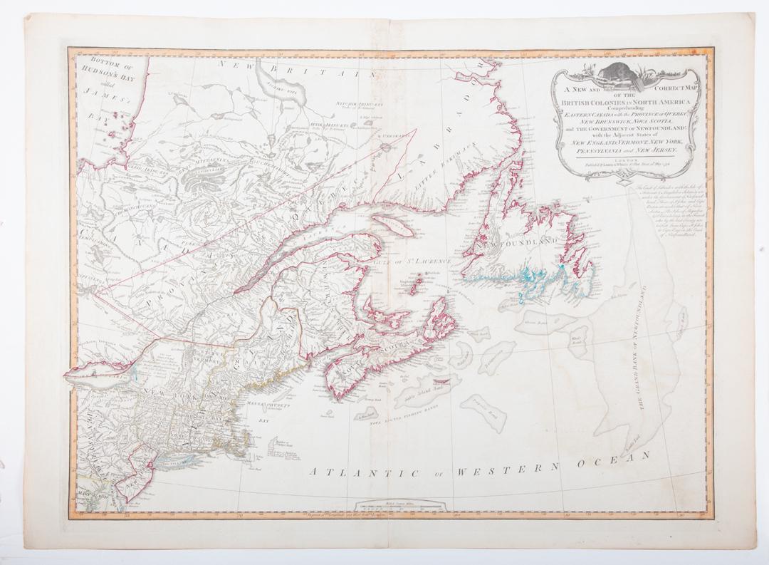 Four Antique Continental Maps: Four Antique Continental Maps , 17th to 19th c., incl. map of Ireland, British Colonies, Virginia, and two bird's-eye-views, largest 18 3/4 in. x 26 in Provenance: Property deaccessioned from the Loui