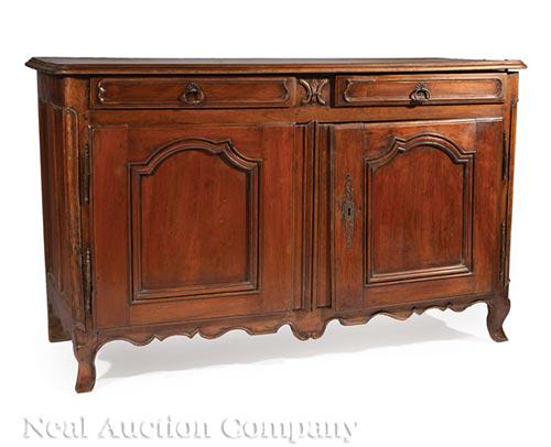 French Provincial Louis XV Carved Buffet Bas (1 of 2)