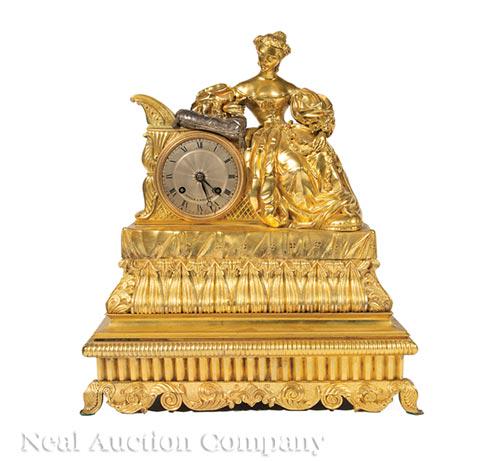Louis Philippe Gilt Bronze Mantel Clock (1 of 2)