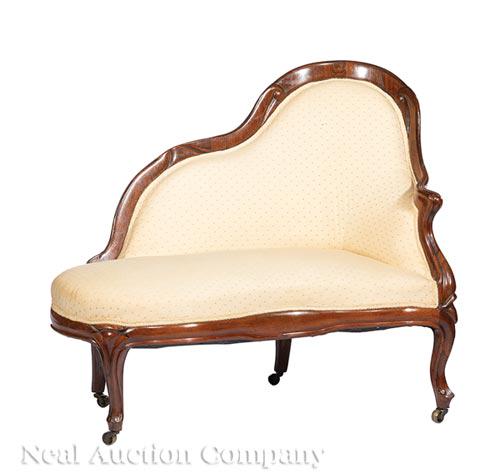 Rococo Carved and Laminated Rosewood Meridienne (1 of 3)