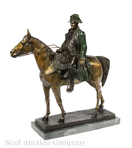 Bronze Figural Group of Napoleon on Horseback (1 of 3)