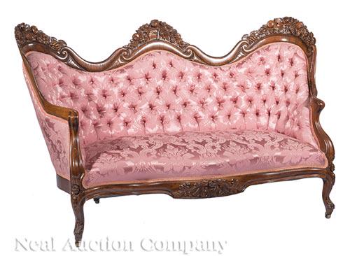 Carved & Laminated Rosewood Parlor Suite, Belter (1 of 10)