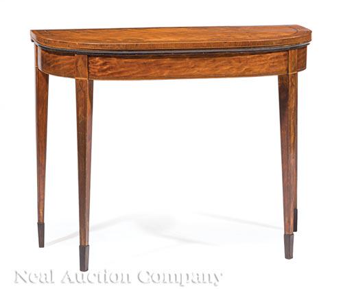 Parcel Ebonized and Inlaid Mahogany Games Table (1 of 3)