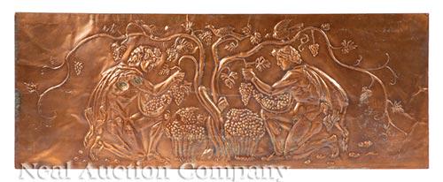Continental Copper Repousse Panel Vineyard Scene (1 of 1)