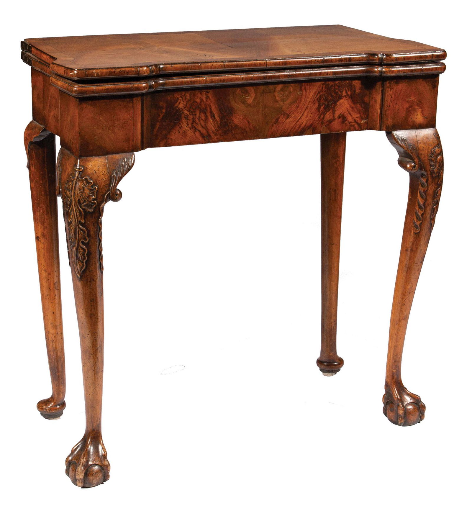 George II Carved Walnut Games Table (1 of 3)