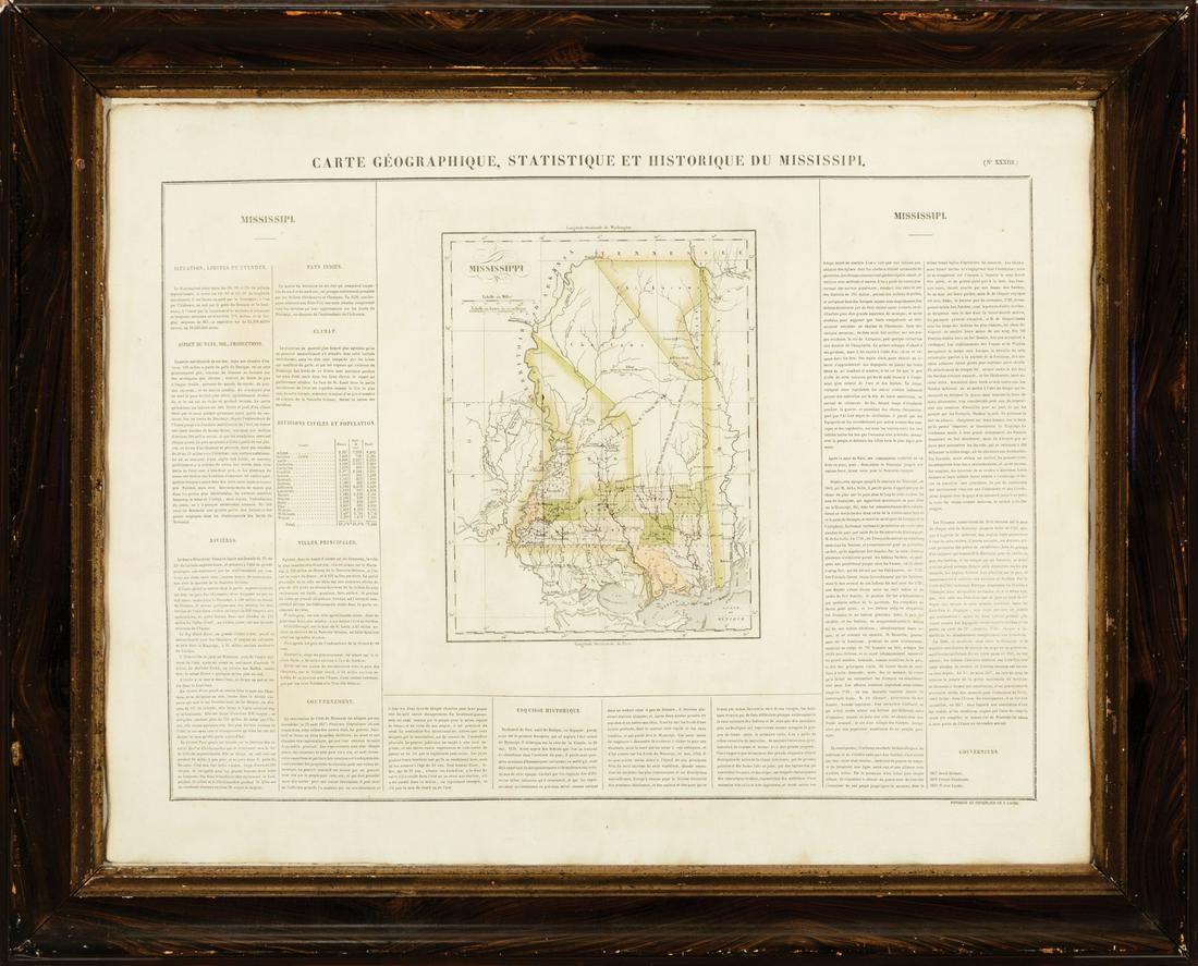 Antique French Map of Mississippi (1 of 2)