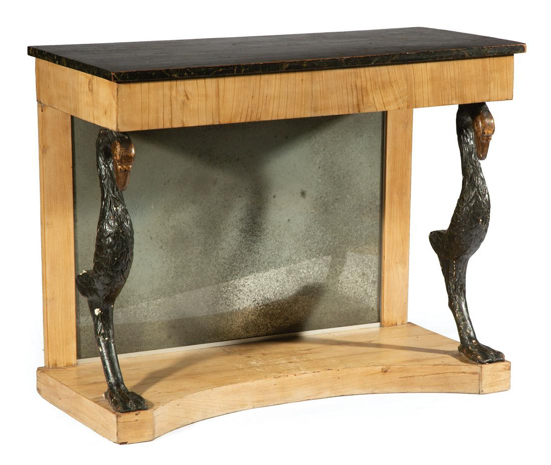 Neoclassical Olivewood Pier Table (1 of 1)