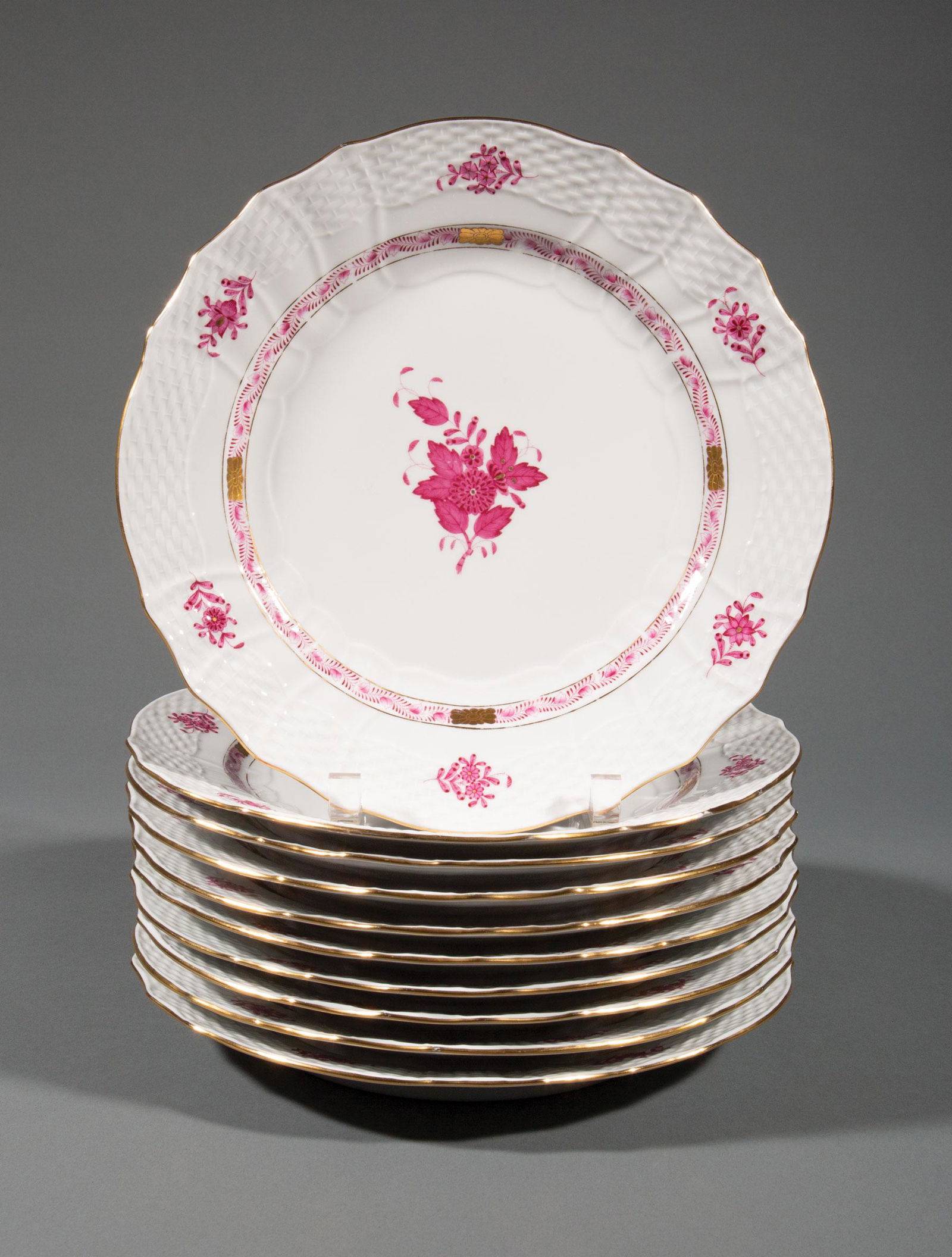 Herend Porcelain Dinner Plates (1 of 8)