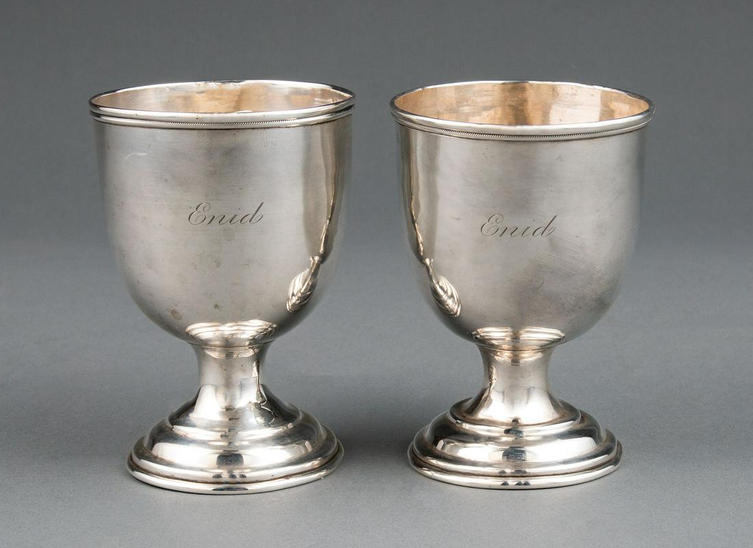 Campbell & Donigan Coin Silver Goblets (1 of 9)