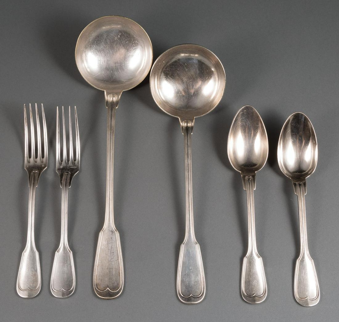 French Silverplate Assembled Flatware Service (1 of 4)