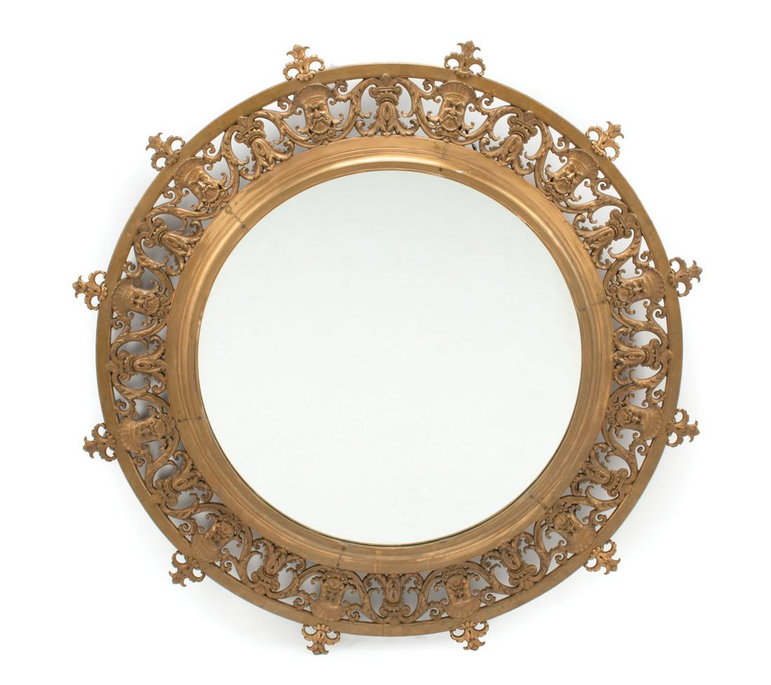 Regence-Style Bronze Dore Mirror (1 of 3)
