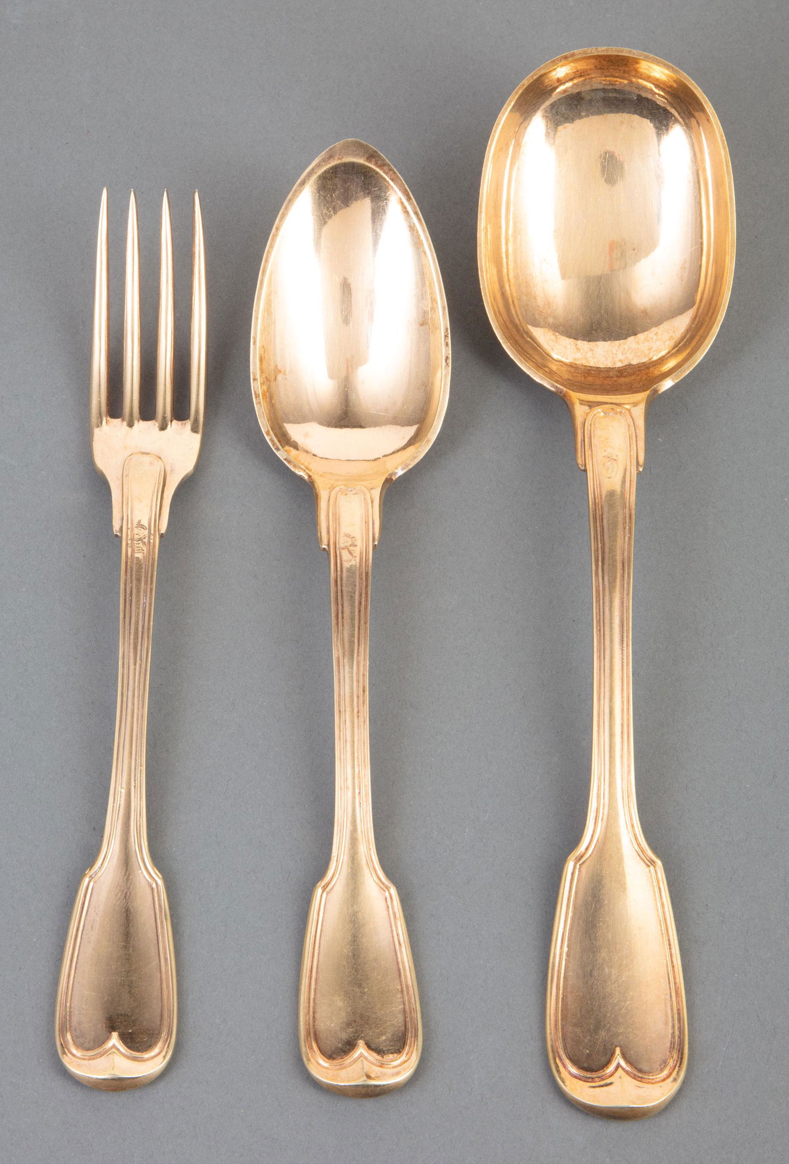 J. Boullin 1st Standard Silver Gilt Dessert Service (1 of 9)