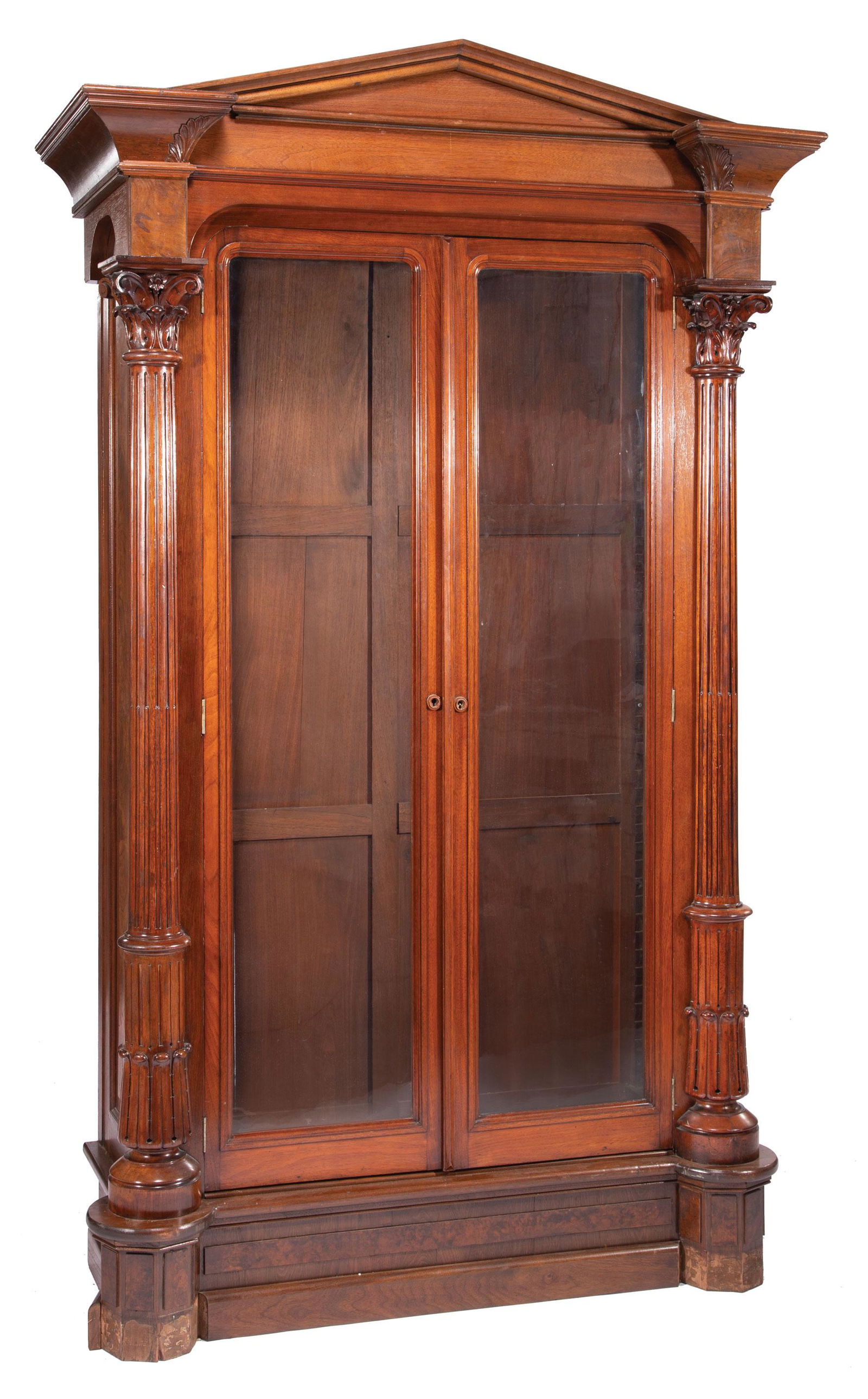 Fine American Carved Mahogany Bookcase (1 of 5)