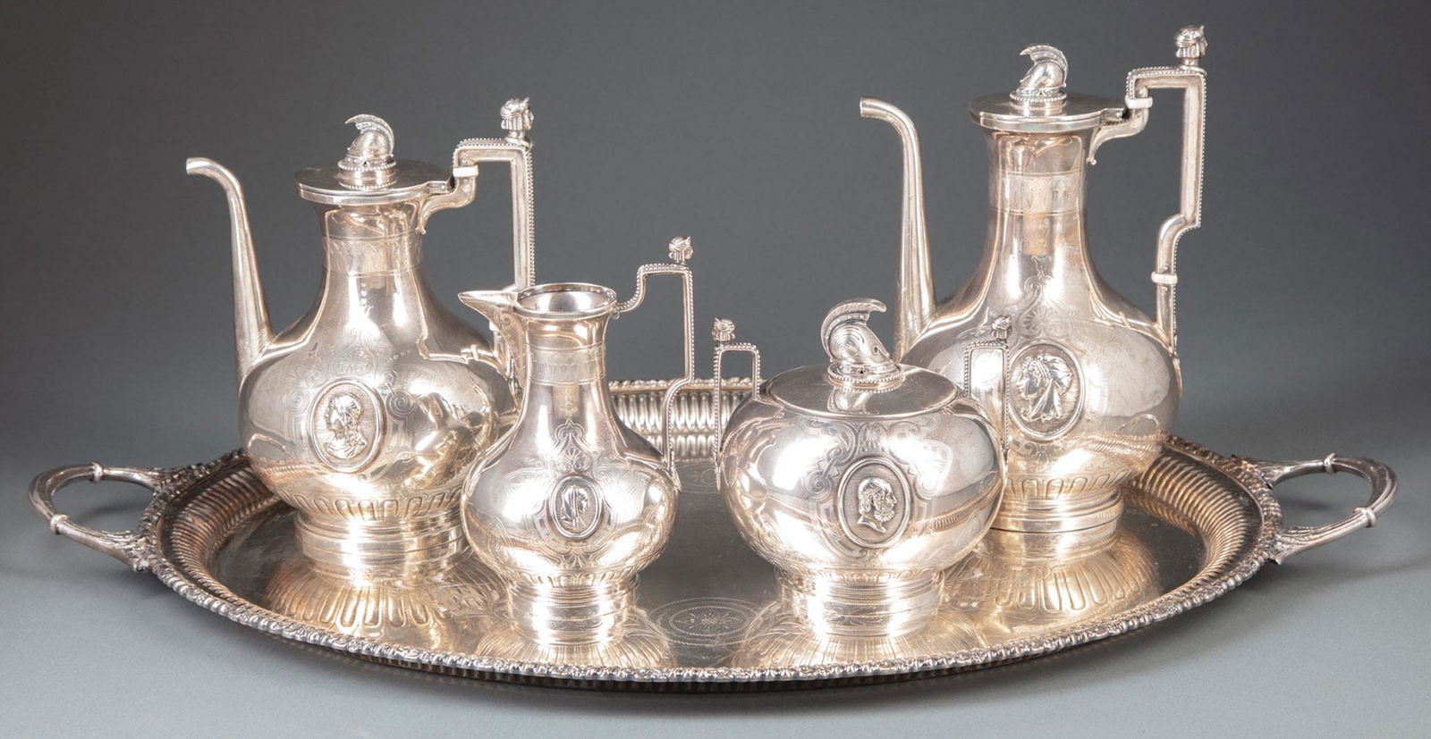 John R. Wendt Sterling Silver Coffee/Tea Service (1 of 9)