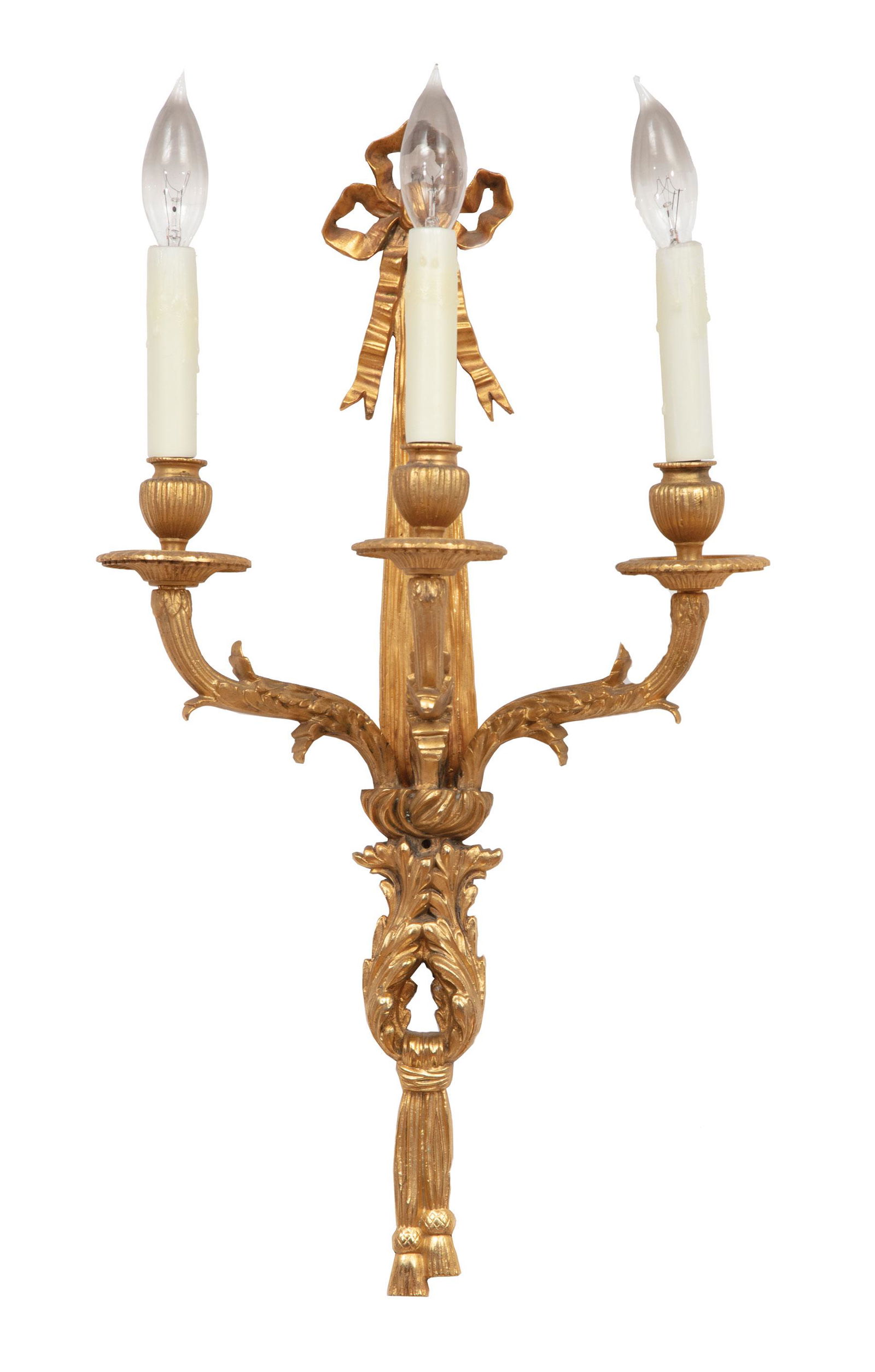 Four Louis XVI-Style Gilt Bronze Sconces (1 of 1)