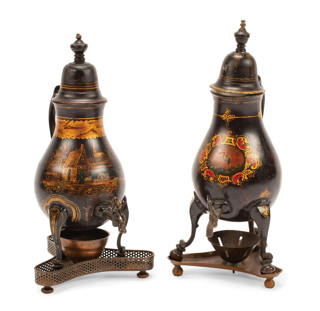 Two Antique Dutch Tole Peinte Samovars (1 of 4)