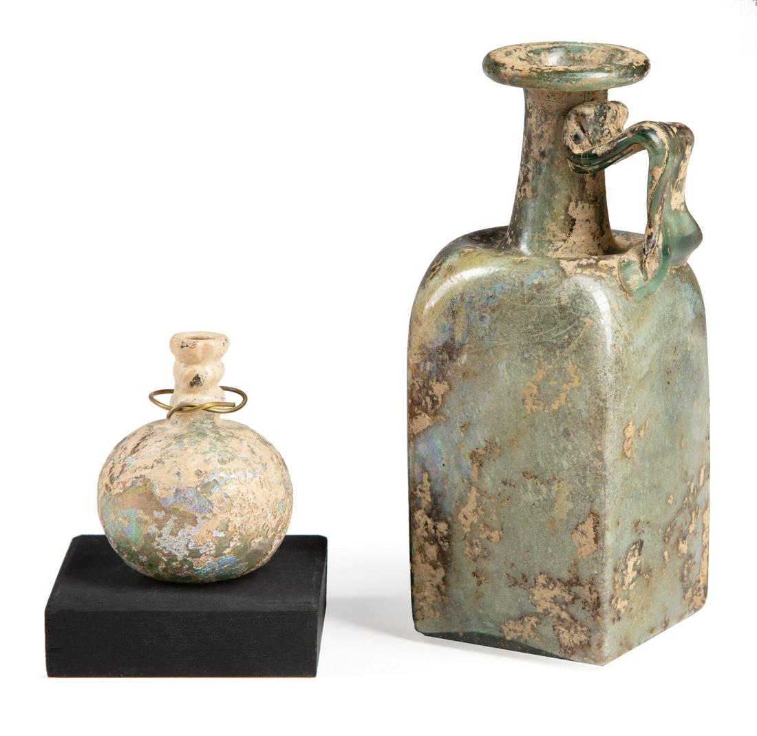 Two Ancient Roman Glass Vessels (1 of 1)