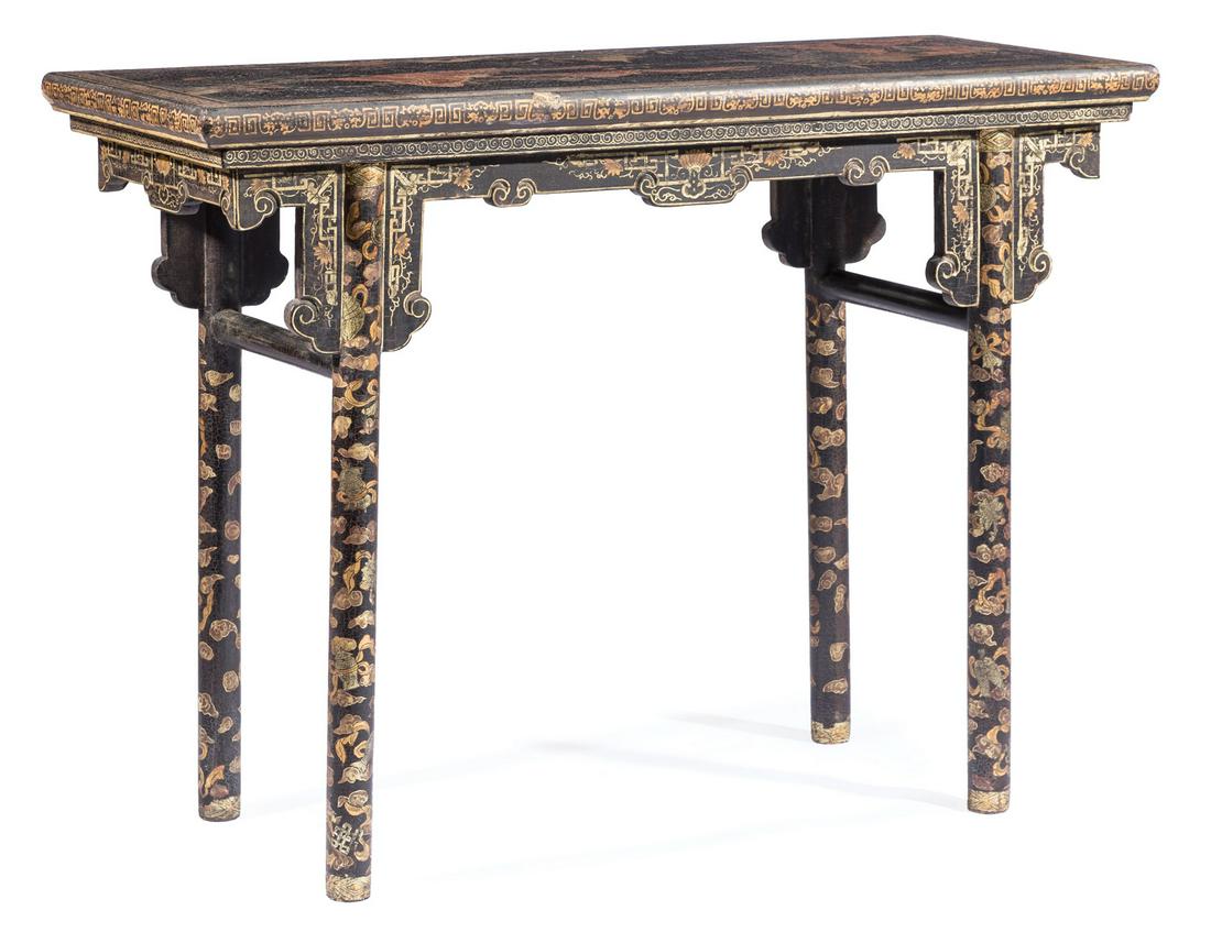 Chinese Black Lacquer Altar Table (1 of 10)