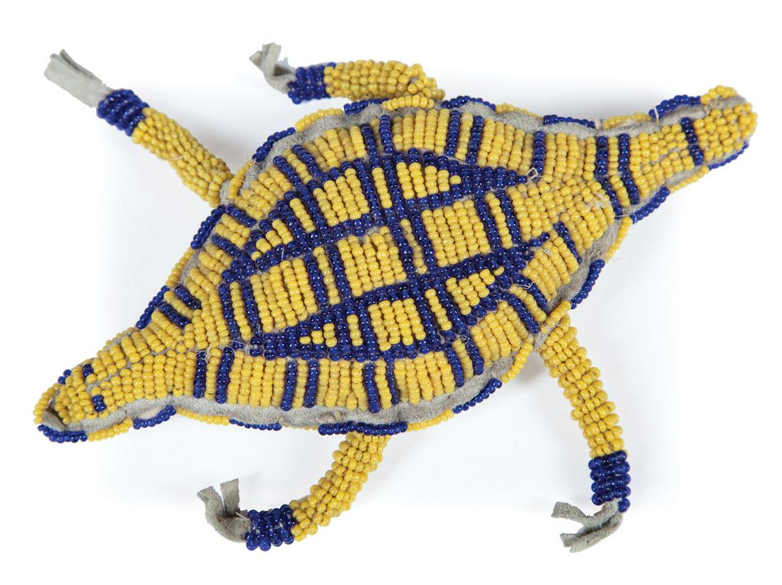 Native American Beaded Umbilical Cord Fetish (1 of 1)