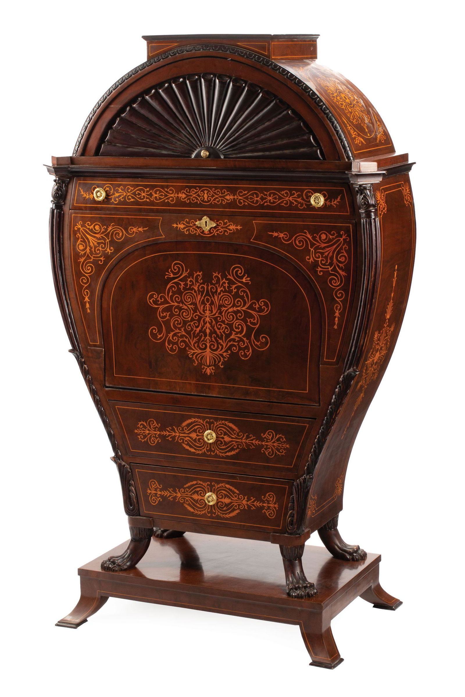 Dutch Marquetry Secretaire a Abattant (1 of 7)