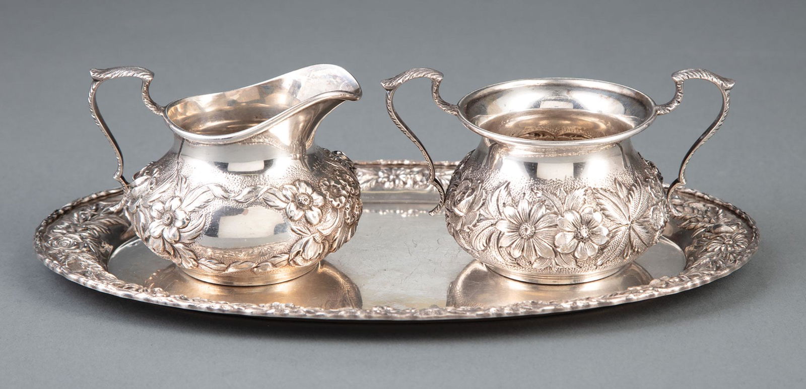 S. Kirk & Son Sterling Silver Sugar and Creamer (1 of 1)