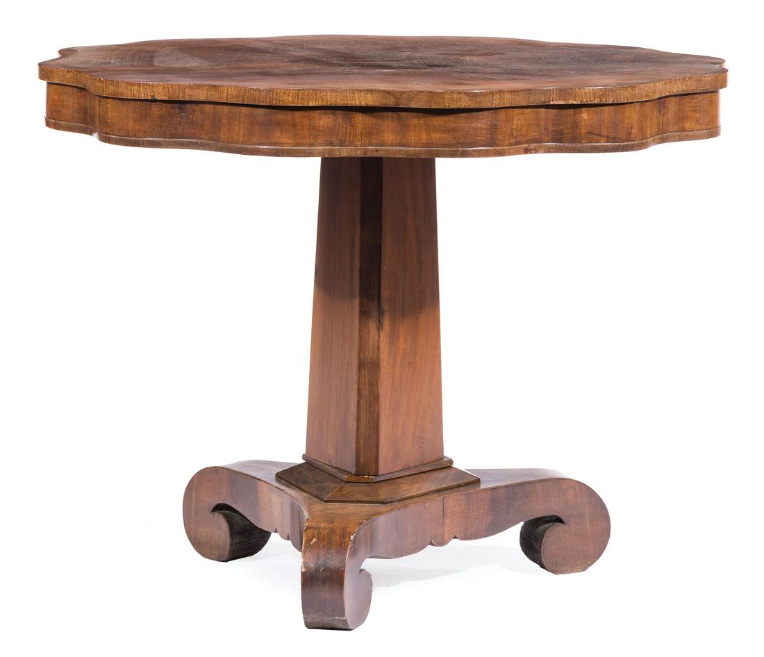 American Late Classical Mahogany Center Table (1 of 1)