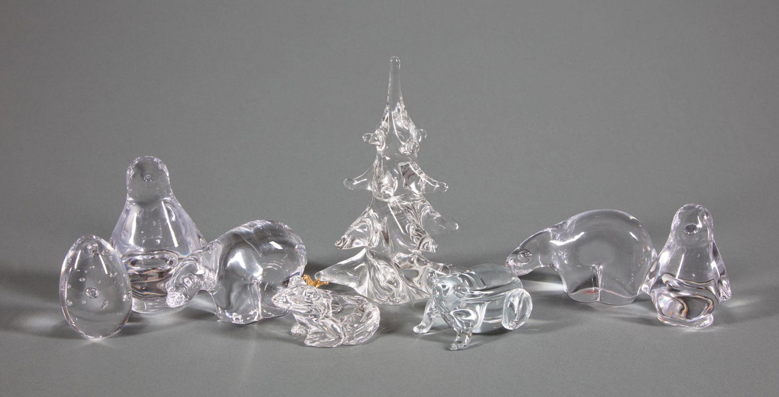 Five Simon Pearce Glass Table Ornaments (1 of 1)