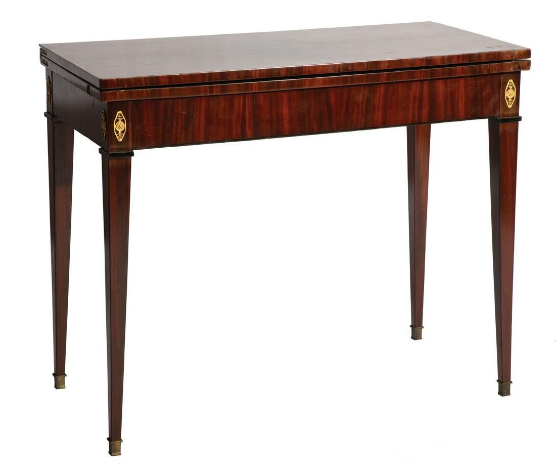 Bronze-Mounted Mahogany Games Table (1 of 1)