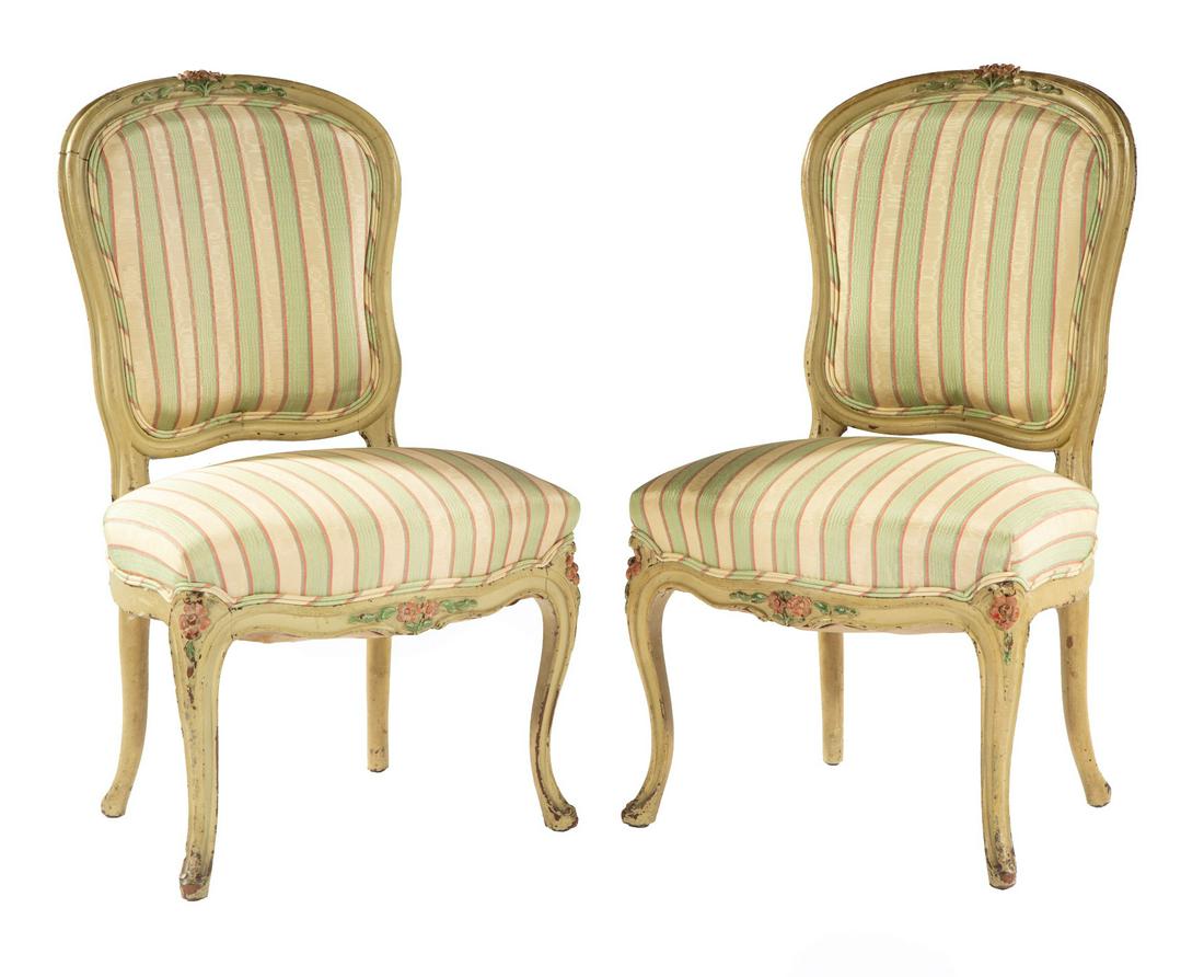 Pair of Louis XV-Style Side Chairs (1 of 1)