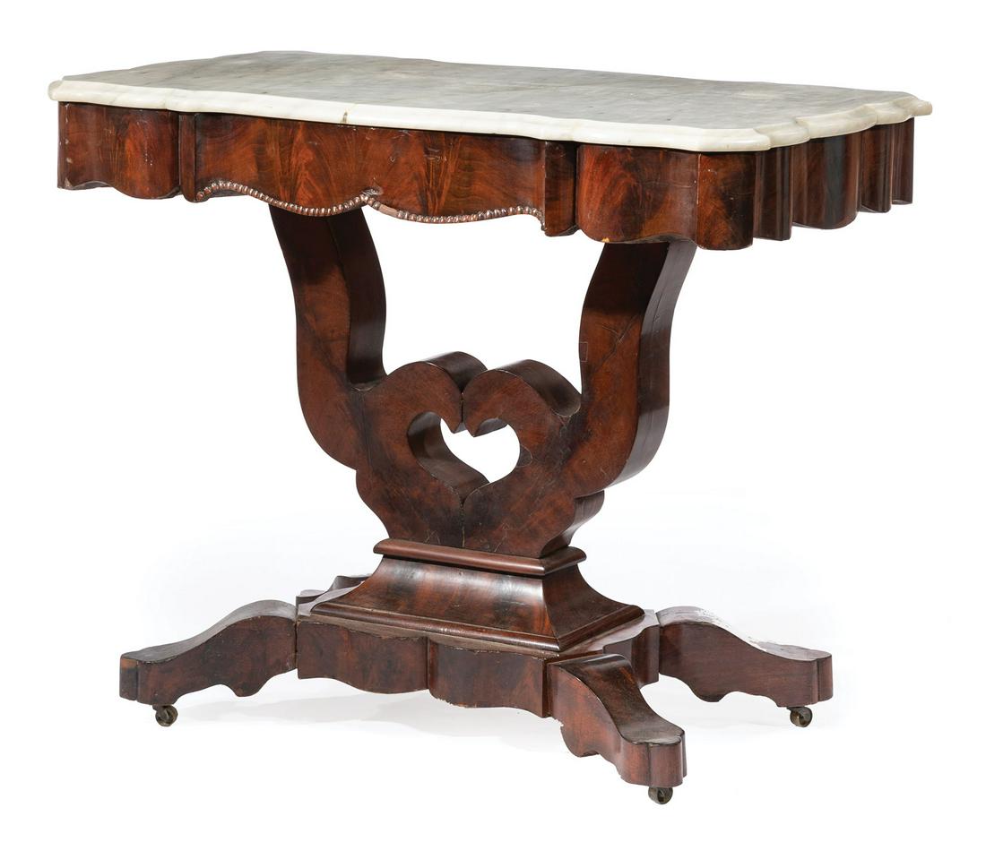 American Late Classical Mahogany Center Table (1 of 3)
