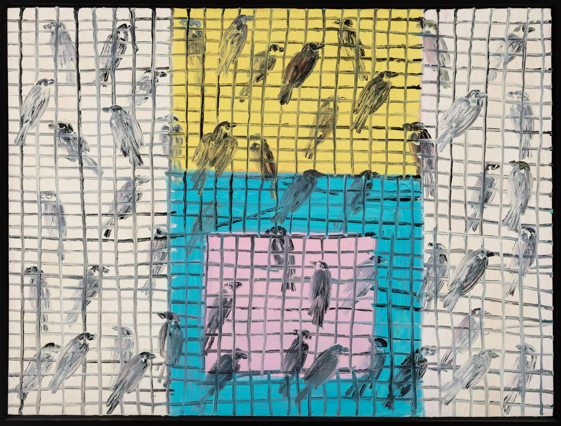 Hunt Slonem Mantel Piece (1 of 2)