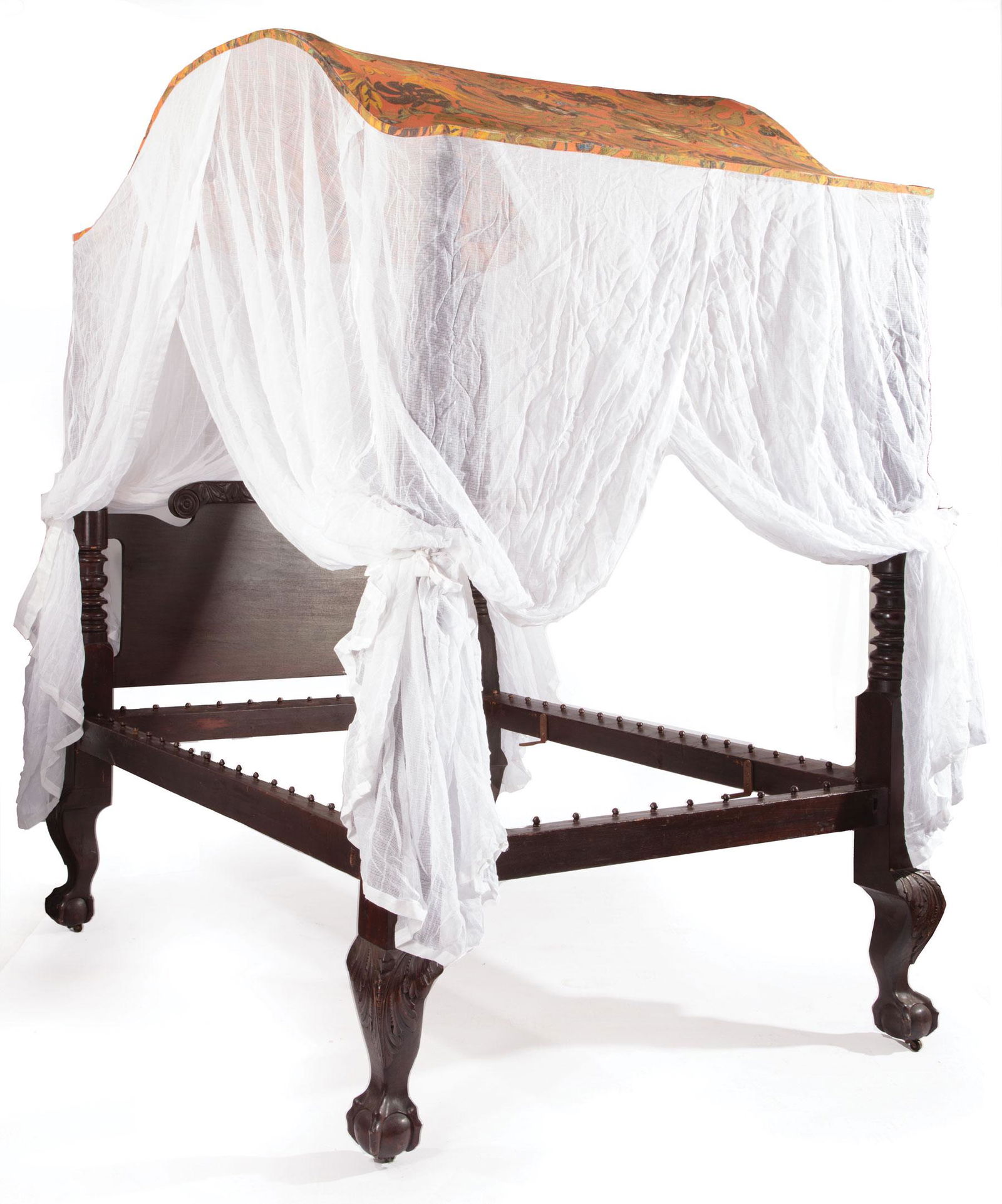 Tester Bed with Slonem Fabric Canopy (1 of 7)