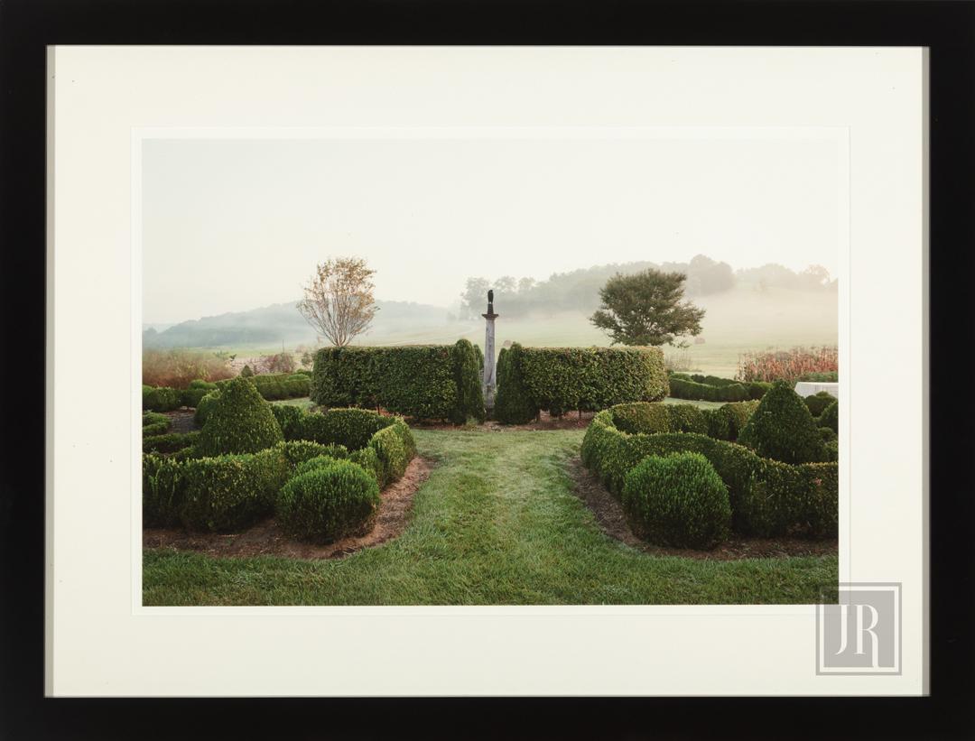 Paul Costello (American/New Orleans, b. 1971): Paul Costello (American/New Orleans, b. 1971) , "Brookside at Dawn with Falcon", archival inkjet print on paper, unsigned, from Julia Reed's South, sheet 20 in. x 28 in., framed . Ill.: Reed, Julia. J