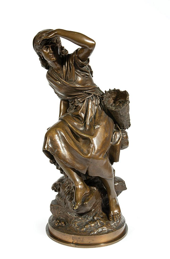 Bronze Figural Group of "La pecheuse de moules" (1 of 4)
