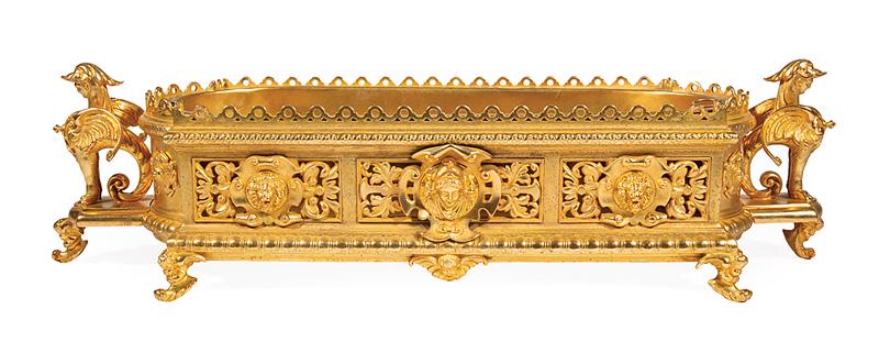 Empire-Style Gilt Bronze Jardiniere (1 of 2)