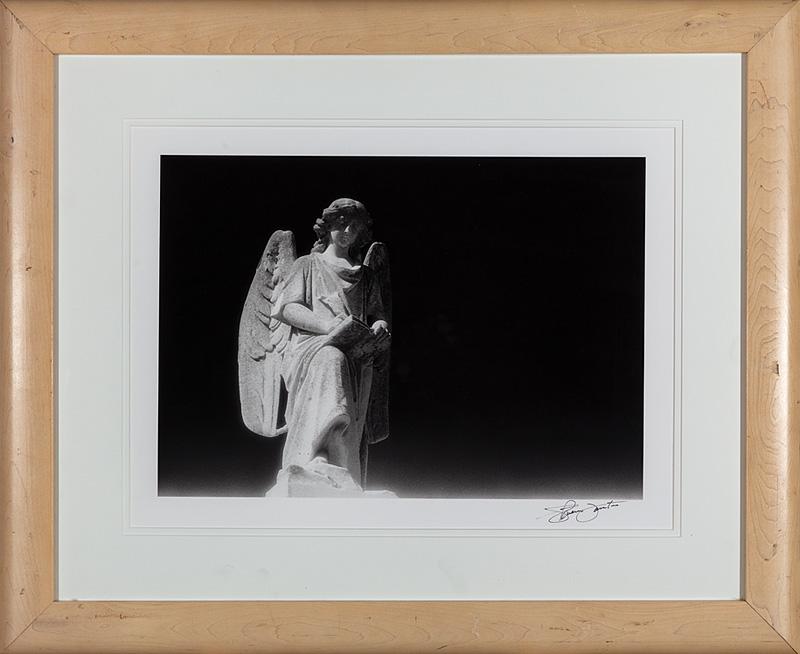 Steven Forster (American/New Orleans, b. 1957): Steven Forster (American/New Orleans, b. 1957) , "Angels in America, Louisiana I", gelatin silver print, signed lower margin, "WYES-TV12 Showboat Auction" label with artist and printed label with arti