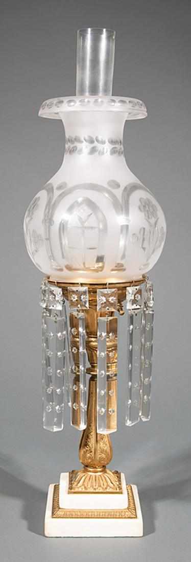 American Gilt Bronze Solar Lamp (1 of 2)