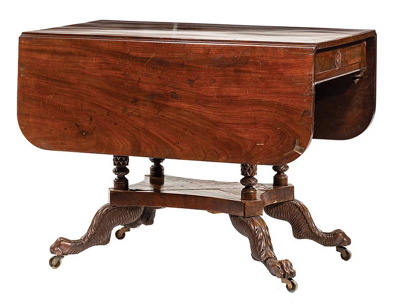 Classical Carved Mahogany Breakfast Table (1 of 4)