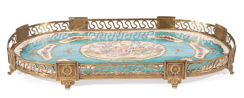 Decorative Porcelain and Bronze Surtout de Table (1 of 2)