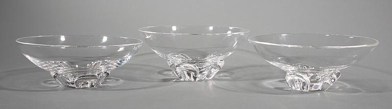 Three Steuben Glass "Floret" Bowls (1 of 2)