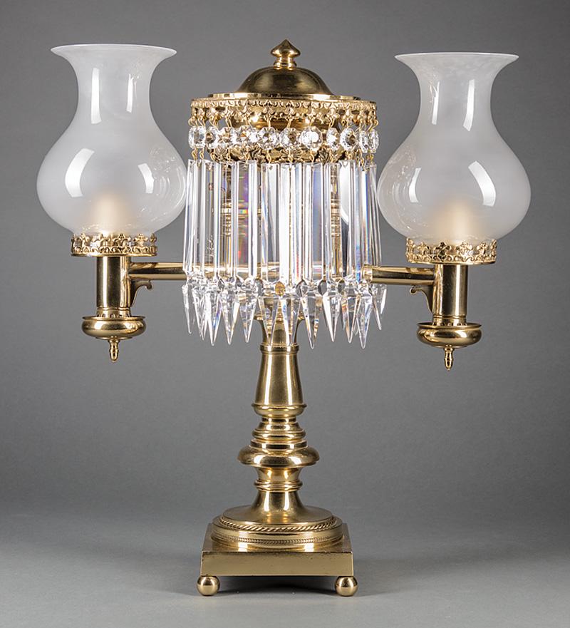 American Bronze Double-Light Argand Lamp (1 of 1)