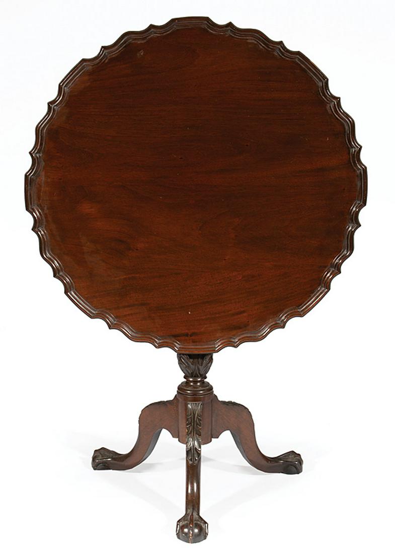 American Mahogany Tilt-Top Tea Table (1 of 2)