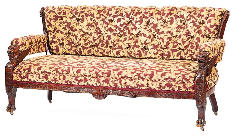 Mahogany Two Piece Parlor Group, attr. Herter Bro (1 of 6)