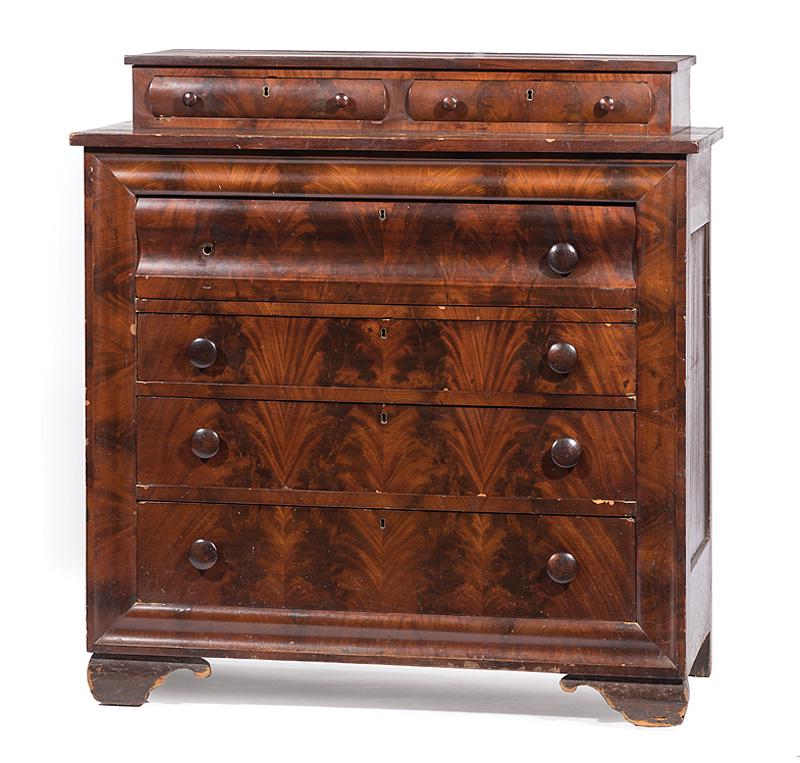 Late Classical Mahogany Chest of Drawers (1 of 2)