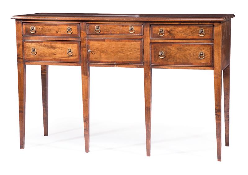 Georgian-Style Inlaid Walnut Sideboard (1 of 10)